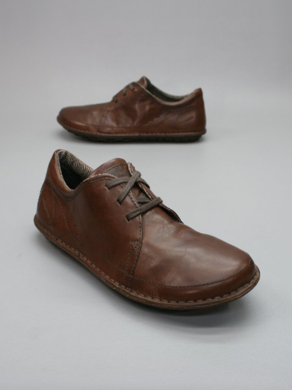 Patagonia Men's 14 Loulu Walnut Brown Leather Minimalist Lace-up Oxfords Shoes